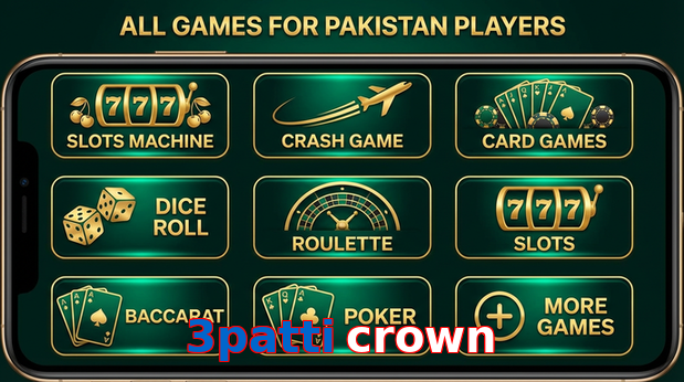 Main screen of 3Patti Crown games page for PK players