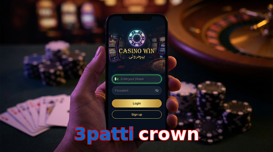 Main screen of 3Patti Crown login page for PK players